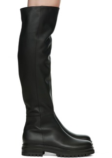 Gianvito Rossi Black Leather Quinn Tall Boots