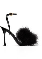 Gianvito Rossi Black Spice Plume Heeled Sandals