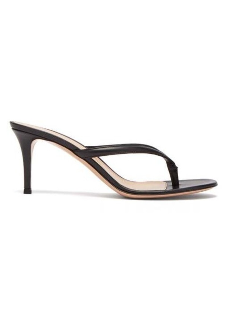 Gianvito Rossi Thong 70 leather sandals