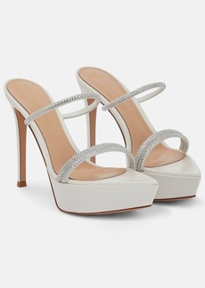 Gianvito Rossi Cannes leather platform sandals