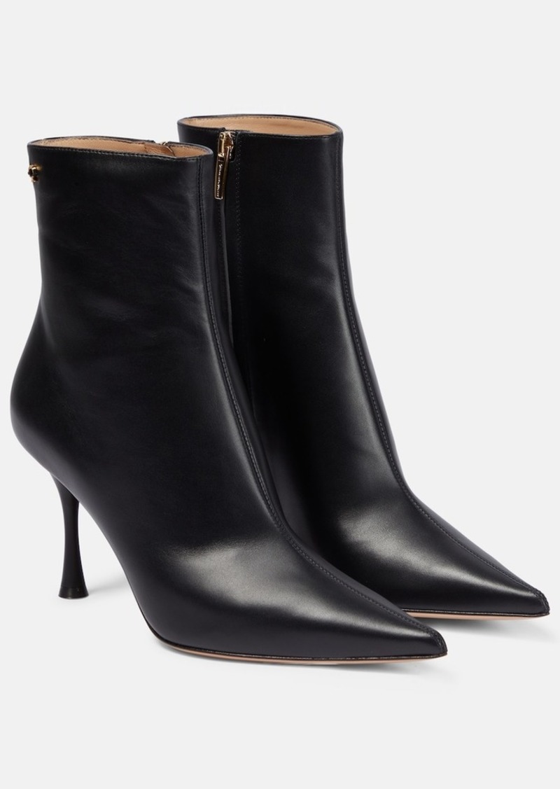 Gianvito Rossi Dunn leather ankle boots