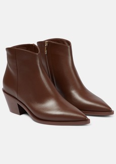 Gianvito Rossi Frankie leather ankle boots