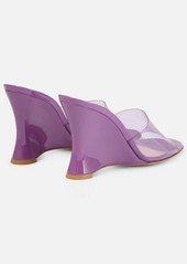 Gianvito Rossi Futura 95 PVC wedge mules