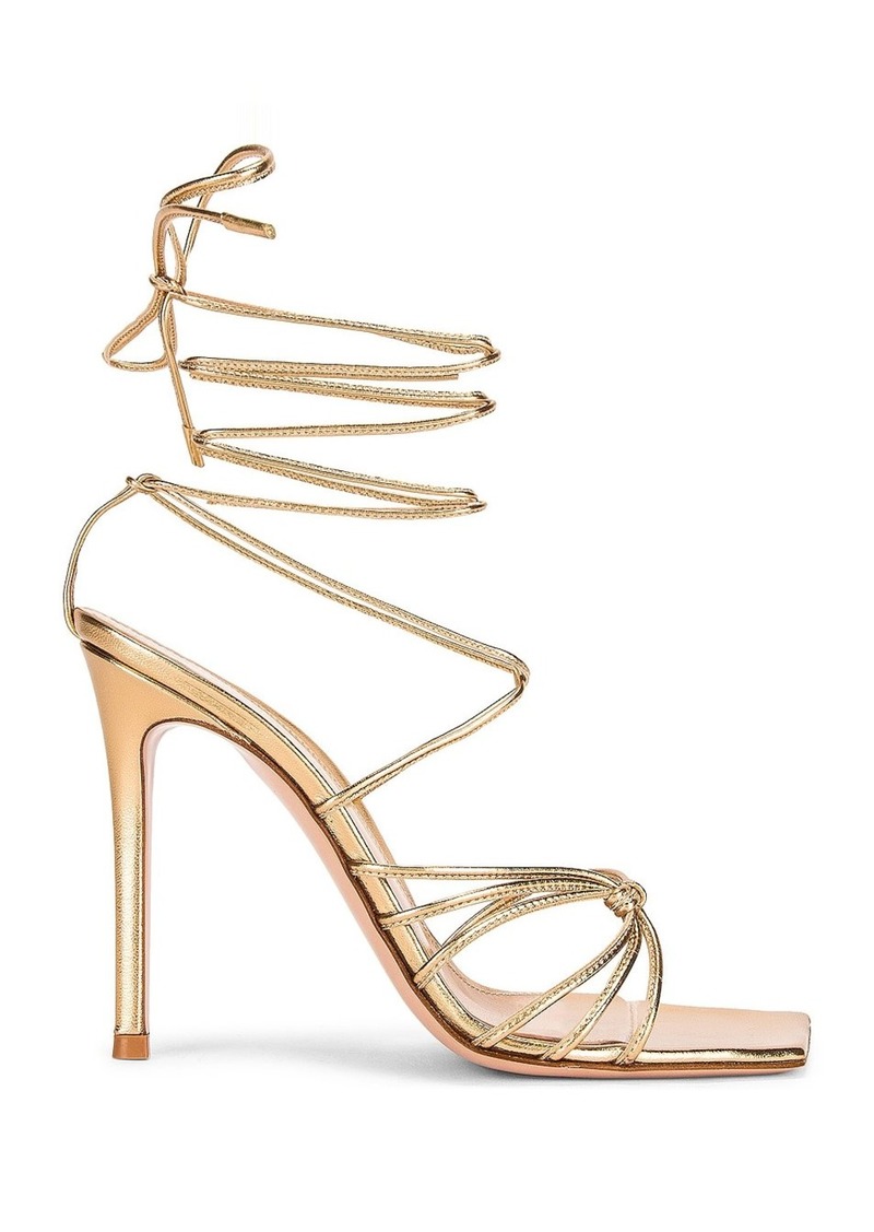 Gianvito Rossi Nappa Silk Strappy Heels