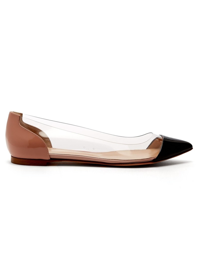 Gianvito Rossi Gianvito Rossi Plexi leather flats | Shoes