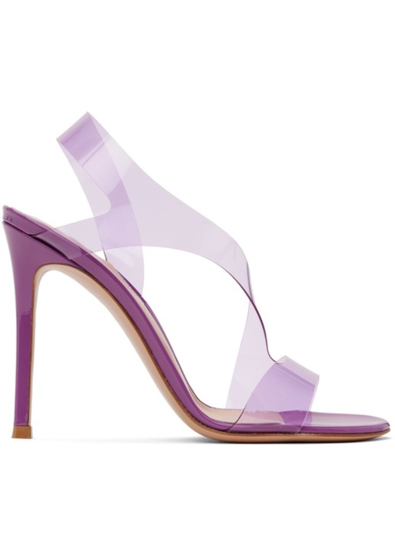 Gianvito Rossi Purple Metropolis Heeled Sandals