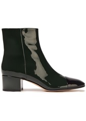 Gianvito Rossi Woman Langley 45 Patent-leather Ankle Boots Dark Green