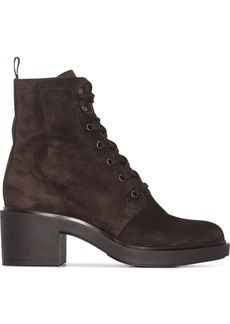 Gianvito Rossi Foster 45mm suede lace-up boots