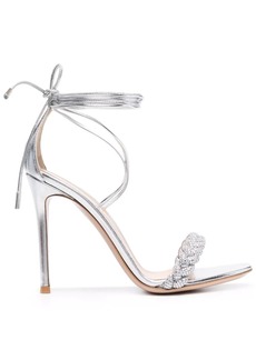 Gianvito Rossi Leomi Crystal 105mm braided sandals