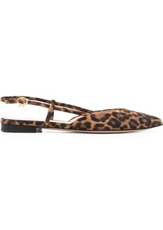 Gianvito Rossi leopard-print pointed sandals