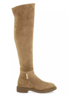 Gianvito Rossi Lexington Suede Over-The-Knee Boots