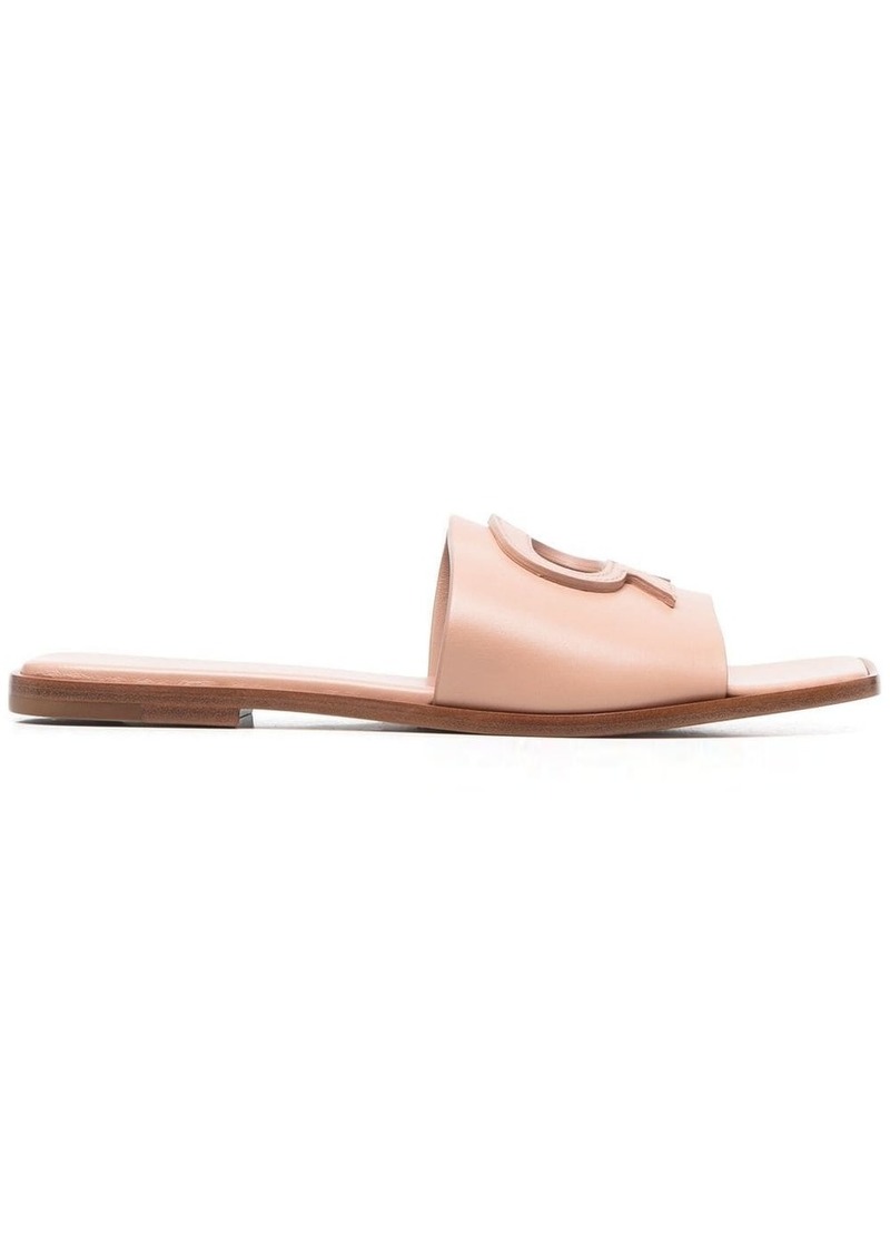 Gianvito Rossi Ribbon leather slides