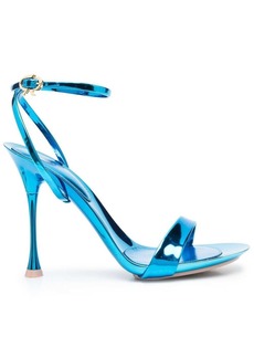 Gianvito Rossi metallic-finish 110mm heeled sandals