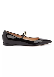 Gianvito Rossi Patent Leather Ballet Flats