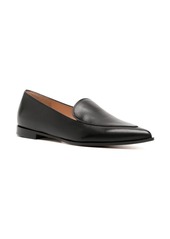 Gianvito Rossi Perry pointed-toe leather loafers