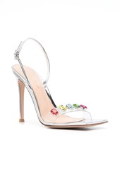 Gianvito Rossi Ribbon 105mm crystal-embellished sandals