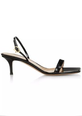 Gianvito Rossi Ribbon 55MM Kitten Heel Patent Leather Sandals