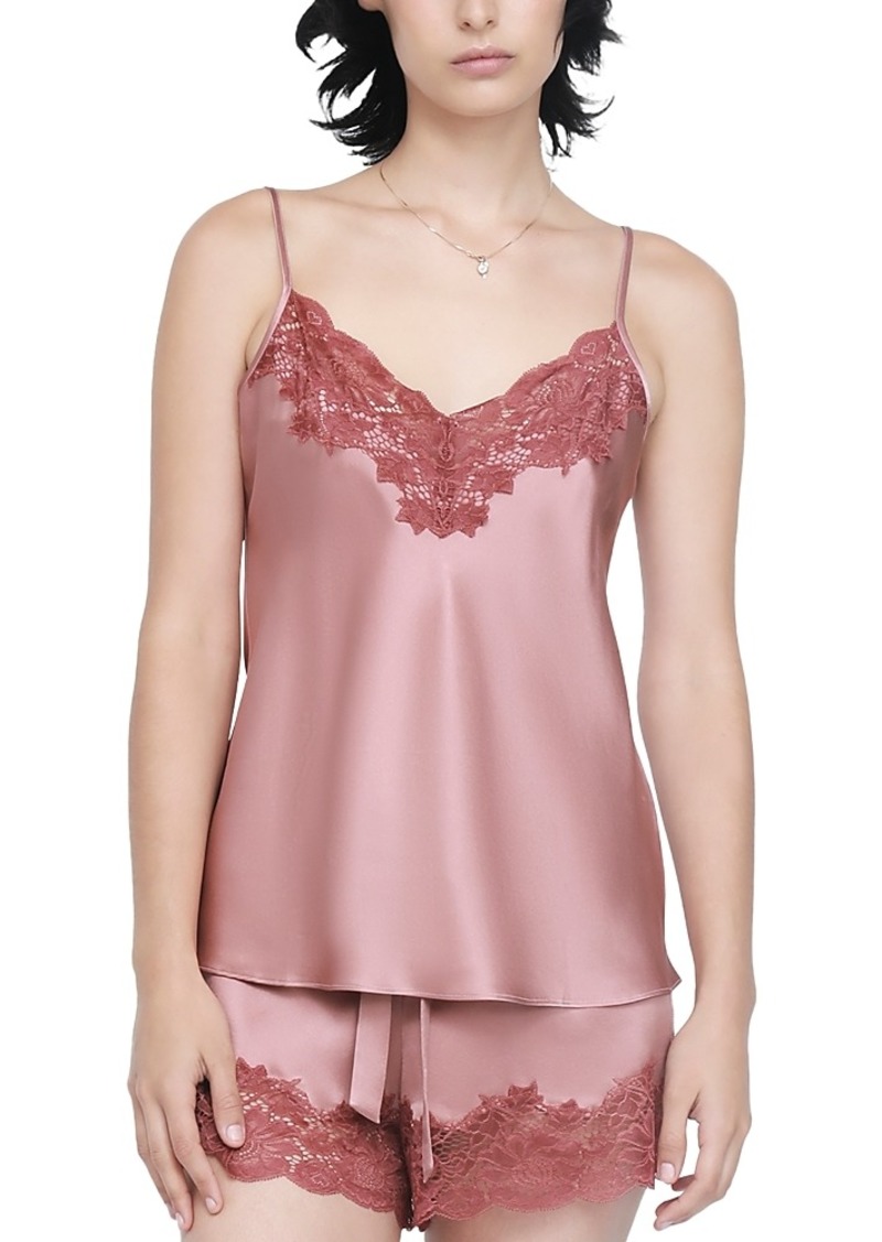 Ginia Silk Lace Trim Sleep Camisole