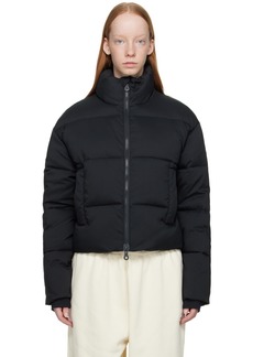 Girlfriend Collective Black Cropped Puffer Jacket