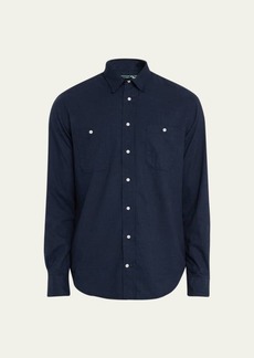 Gitman Brothers Shirt Co. Men's Solid Flannel Sport Shirt