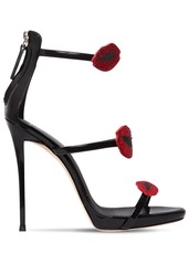 Giuseppe Zanotti 110mm Crystals Patent Leather Sandals