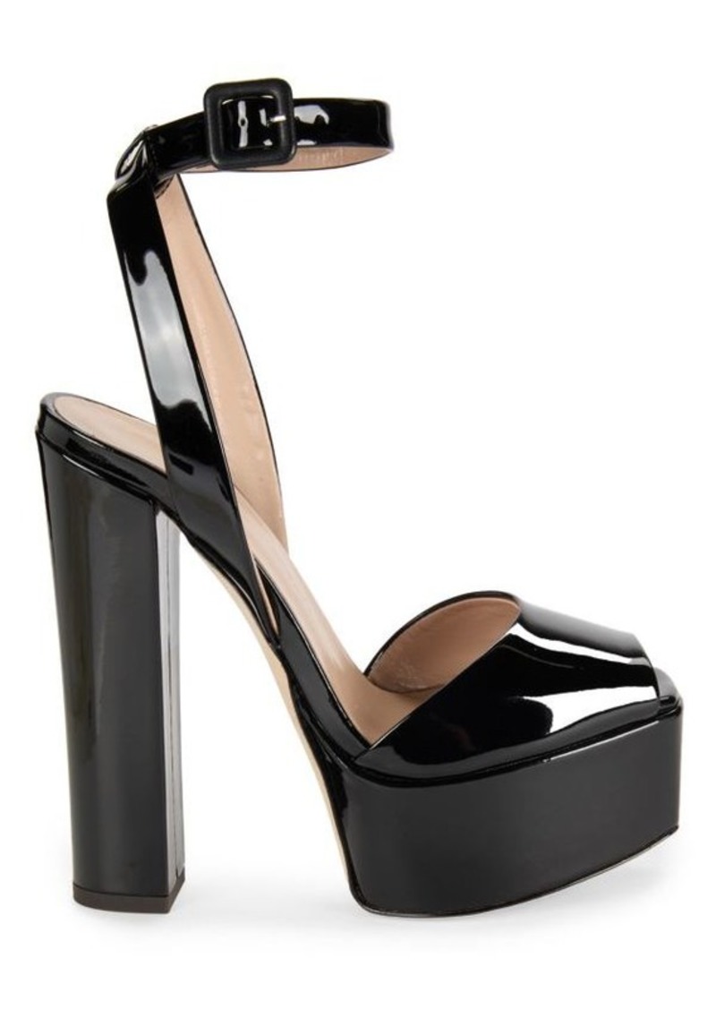 Giuseppe Zanotti Block Heel Patent Leather Platform Sandals