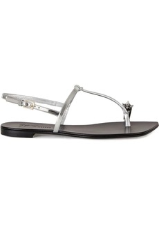 Giuseppe Zanotti Calipso metallic thong sandals
