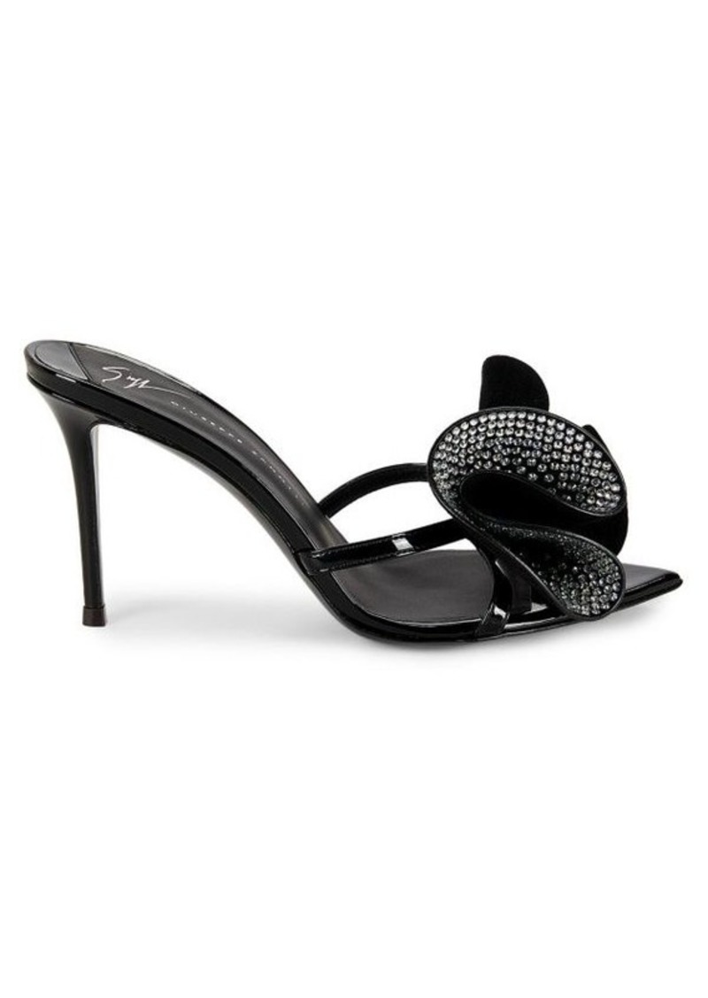 Giuseppe Zanotti Crystal Embellished Bow Sandals