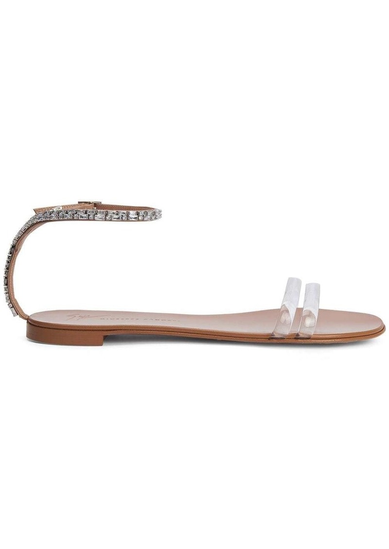 Giuseppe Zanotti crystal-embellished flat sandals