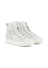 Giuseppe Zanotti crystal-embellished high-top sneakers