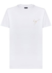 Giuseppe Zanotti embroidered logo cotton T-shirt