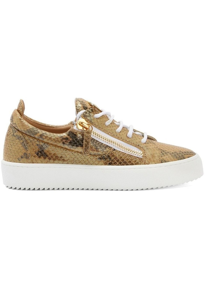 Giuseppe Zanotti Gail snakeskin-effect sneakers