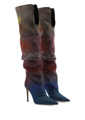 Giuseppe Zanotti Gala Caleido metallic slouch boots