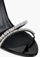 Giuseppe Zanotti - Abileene crystal-embellished patent-leather sandals - White - EU 41