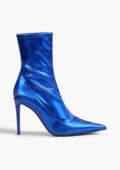 Giuseppe Zanotti - Ametista metallic faux stretch-leather ankle boots - Blue - EU 35