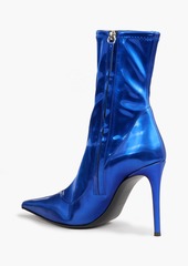 Giuseppe Zanotti - Ametista metallic faux stretch-leather ankle boots - Blue - EU 35