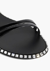Giuseppe Zanotti - Bellatriks crystal-embellished patent-leather sandals - Black - EU 37