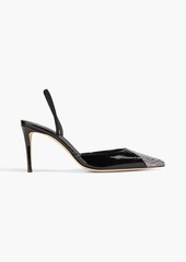 Giuseppe Zanotti - Crystal-embellished patent-leather pumps - Black - EU 40