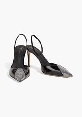 Giuseppe Zanotti - Crystal-embellished patent-leather pumps - Black - EU 40