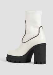 Giuseppe Zanotti - Cubalibre zip-detailed leather platform ankle boots - Black - EU 35