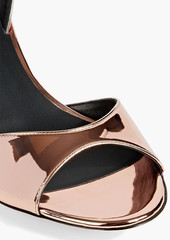 Giuseppe Zanotti - Lilibeth 50 faux mirrored-leather slingback sandals - Metallic - EU 37
