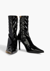 Giuseppe Zanotti - Virgyn faux patent-leather ankle boots - Black - EU 36