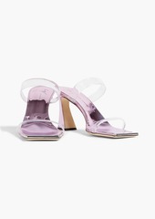 Giuseppe Zanotti - Flaminia 85 PVC and mirrored-leather mules - Purple - EU 36