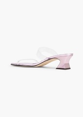 Giuseppe Zanotti - Flaminia PVC and mirrored-leather mules - White - EU 36