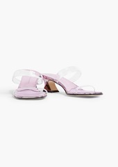 Giuseppe Zanotti - Flaminia PVC and mirrored-leather mules - White - EU 36