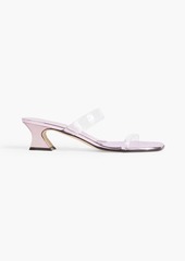 Giuseppe Zanotti - Flaminia PVC and mirrored-leather mules - Metallic - EU 37.5