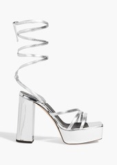 Giuseppe Zanotti - Flavienne mirrored-leather platform sandals - Pink - EU 36