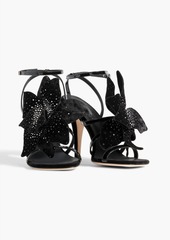 Giuseppe Zanotti - Florant embellished velvet and patent-leather sandals - Black - EU 35