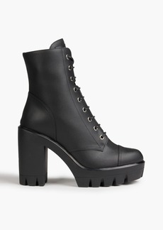 Giuseppe Zanotti - Gintonic 80 lace-up leather platform ankle boots - Black - EU 41