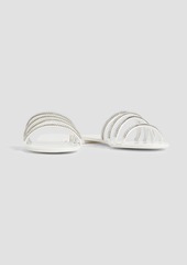 Giuseppe Zanotti - Roll 10 crystal-embellished patent-leather sandals - White - EU 35